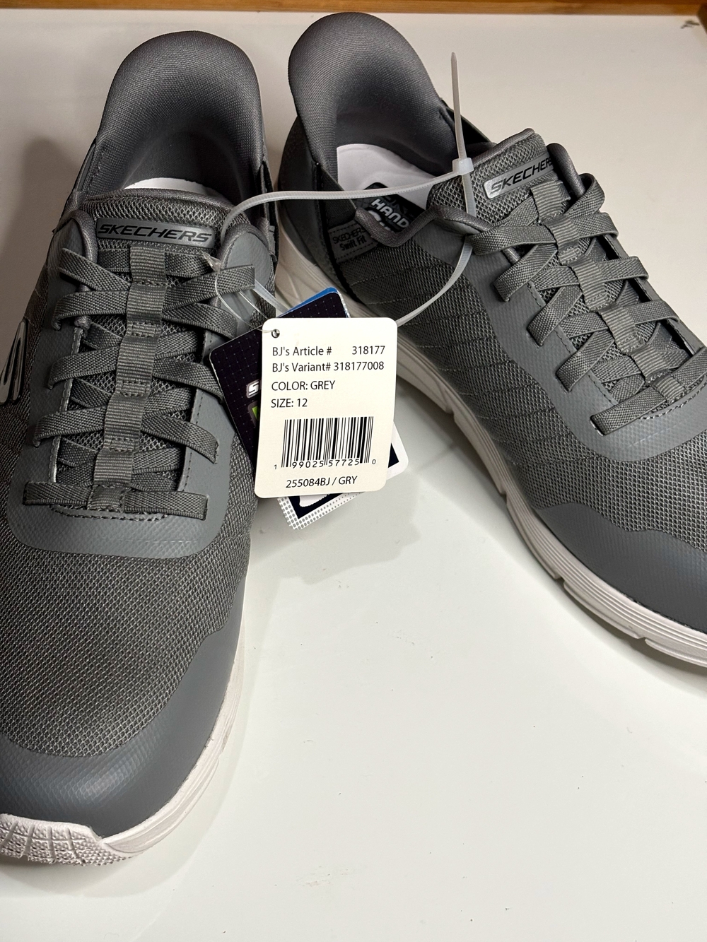Skechers Men's Grey Lightweight Athletic Sneakers